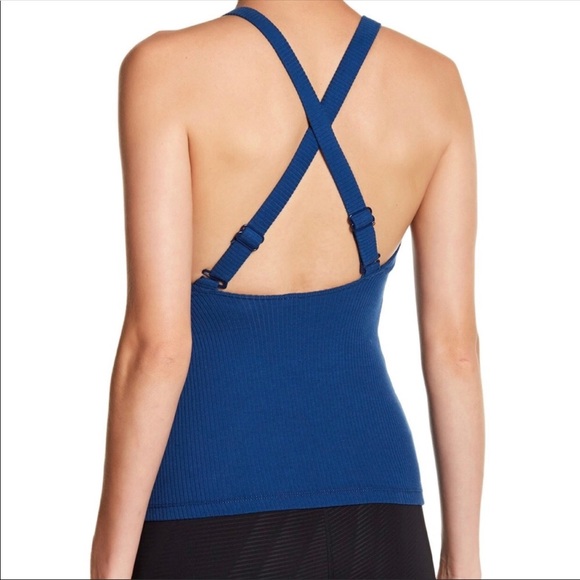 Free People Tops - Free People Movement Top Ribbed Cross Strap Tank L